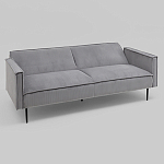 Диван современный вельветовый прямой Worcester Серый варинант исполнения - 4 | Loft Concept в Краснодаре