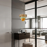 Люстра конусовидная с каскадом из разноцветных круглых подвесов Key Lustar варинант исполнения - 4 | Loft Concept в Краснодаре