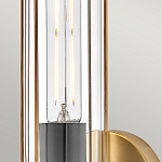 Бра для ванных комнат с прозрачным цилиндрическим плафоном на круглом основании Hinkley варинант исполнения - 4 | Loft Concept в Краснодаре