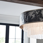 Люстра круглая с подвесками из текстурированного стекла молочного цвета Hinkley варинант исполнения - 7 | Loft Concept в Краснодаре