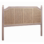 Изголовье кровати коричневое с обивкой из ротанга Olivia Headboard варинант исполнения - 1 | Loft Concept в Краснодаре