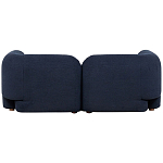 Дизайнерский двухместный диван с мягкими спинкой и подлокотниками синий Madelaine Sofa Blue варинант исполнения - 2 | Loft Concept в Краснодаре