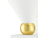 Бра с бело-золотыми плафоном в форме конуса Light Source варинант исполнения - 1 | Loft Concept в Краснодаре