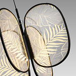 Люстра с гравировкой на акриловых плафонах Gravyura Black D 50 см варинант исполнения - 3 | Loft Concept в Краснодаре