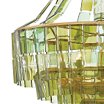 Люстра круглая каскадная Explosion of Green Shades зеленое стекло варинант исполнения - 1 | Loft Concept в Краснодаре