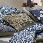 Постельное белье темно-синего цвета с рисунком Blossom Essence Sophie варинант исполнения - 6 | Loft Concept в Краснодаре