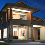 Настенный фонарь уличный прямоугольный черного цвета со стеклом с пузырьками Eurofase варинант исполнения - 6 | Loft Concept в Краснодаре