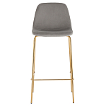 Барный стул на золотистых ножках VENDRAMIN Grey варинант исполнения - 2 | Loft Concept в Краснодаре