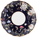 Чайный набор из фарфора темно-синий с рисунком цветов на 6 персон 12 предметов 280 мл Garden Whisper Porcelain Set  варинант исполнения - 2 | Loft Concept в Краснодаре