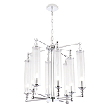 Люстра с 8-ю прозрачными цилиндрическими плафонами Jeanette варинант исполнения - 5 | Loft Concept в Краснодаре