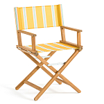 Кресло режиссерское из акации и ткани Geneva варинант исполнения - 6 | Loft Concept в Краснодаре