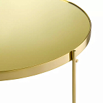 Кофейный столик овальный золотой Modern Mirror Gold Table варинант исполнения - 3 | Loft Concept в Краснодаре
