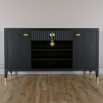 Комод-буфет Elsa Dreams Black с открытыми полками   варинант исполнения - 6 | Loft Concept в Краснодаре