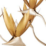 Люстра с плафонами в виде цветов Golden Bird of Paradise варинант исполнения - 1 | Loft Concept в Краснодаре