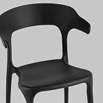 Черный стул из прочного PP-пластика JORIS варинант исполнения - 6 | Loft Concept в Краснодаре