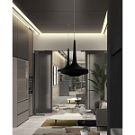 Подвесной вязаный черный светильник «Лампа Марракеша» варинант исполнения - 4 | Loft Concept в Краснодаре