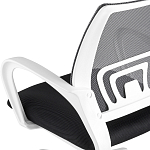 Офисное кресло с основанием из белого пластика Desk chairs Black варинант исполнения - 7 | Loft Concept в Краснодаре