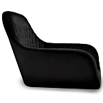 Барный стул вращающийся со спинкой и подлокотниками Douglas Rhombus Черный Велюр варинант исполнения - 2 | Loft Concept в Краснодаре