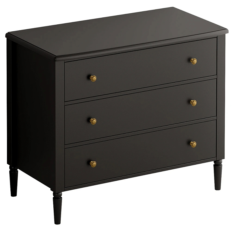 Комод с 3 ящиками Blues Black Черный в Краснодаре | Loft Concept 