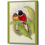 Постер на холсте с изображением птиц Blooming Birds Poster варинант исполнения - 6 | Loft Concept в Краснодаре