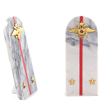 Сувенир Погон МВД из натурального камня мрамор Souvenir Epaulets варинант исполнения - 2 | Loft Concept в Краснодаре