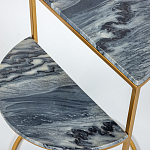 Кофейный столик с подстольем из металла Halves варинант исполнения - 3 | Loft Concept в Краснодаре