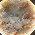 Бра в форме диска черного цвета Borders of Black варинант исполнения - 3 | Loft Concept в Краснодаре