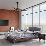 Потолочный вентилятор с тремя угловатыми лопастями Kichler варинант исполнения - 5 | Loft Concept в Краснодаре