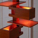 Торшер с каркасом из множества полок Links варинант исполнения - 2 | Loft Concept в Краснодаре