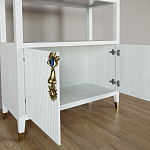 Стеллаж со стеклянными полками Elsa Dreams White варинант исполнения - 4 | Loft Concept в Краснодаре