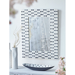 Прямоугольное зеркало с инкрустацией раковинами устриц Mother оf Pearl Facets варинант исполнения - 6 | Loft Concept в Краснодаре