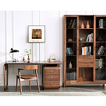 Стол рабочий округлой формы с 3-мя ящиками  Working Moonnut Table варинант исполнения - 1 | Loft Concept в Краснодаре