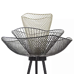 Торшер с трехъярусным плафоном из металлической сетки Metal Mesh Floor Lamp варинант исполнения - 5 | Loft Concept в Краснодаре