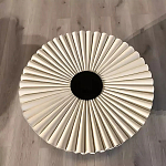 Дизайнерский журнальный стол круглый с фактурной столешницей Ifike варинант исполнения - 1 | Loft Concept в Краснодаре