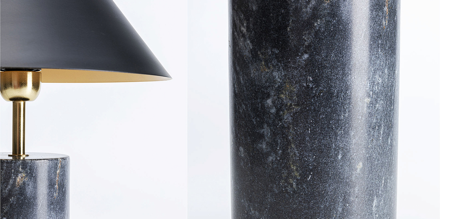 Настольная лампа из темно-синего мрамора - Loft-Concept в Краснодаре