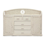 Комод из натурального ротанга Weavella белый варинант исполнения - 1 | Loft Concept в Краснодаре