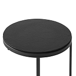 Кофейный столик круглый чёрный Compact Loft варинант исполнения - 3 | Loft Concept в Краснодаре