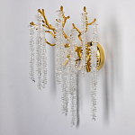 Бра золотого цвета с ветвями и хрустальными подвесками FAIRYTREE Light варинант исполнения - 3 | Loft Concept в Краснодаре