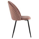 Мягкий стул в велюре пыльно-розового цвета Miruna Chair варинант исполнения - 5 | Loft Concept в Краснодаре