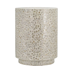 Приставной столик с рисунком из раковин устриц Bone Inlay варинант исполнения - 2 | Loft Concept в Краснодаре