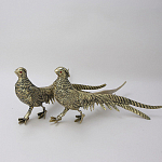 Статуэтка бронзовая пара Фазаны золотые Bronze Birds варинант исполнения - 1 | Loft Concept в Краснодаре