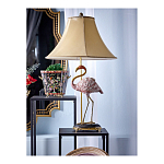 Настольная лампа с абажуром Розовый Фламинго Porcelain Flamingo Lamp варинант исполнения - 2 | Loft Concept в Краснодаре