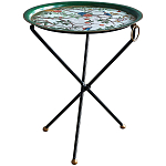 Круглый приставной столик складной Chinoiserie Blooming Garden Side Table варинант исполнения - 1 | Loft Concept в Краснодаре