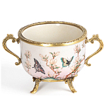 Фарфоровая чаша с бронзовыми элементами Eden Garden варинант исполнения - 1 | Loft Concept в Краснодаре