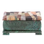 Шкатулка с мозаикой из натуральных камней Stone Casket варинант исполнения - 4 | Loft Concept в Краснодаре