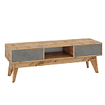 ТВ-тумба с фасадом цвета серый бетон Grace of Furniture  варинант исполнения - 1 | Loft Concept в Краснодаре