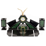 Настольный канцелярский набор из нефрита с декором в виде орла Golden Eagle варинант исполнения - 1 | Loft Concept в Краснодаре