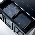 Черная тумба с выдвижным ящиком Monica варинант исполнения - 4 | Loft Concept в Краснодаре