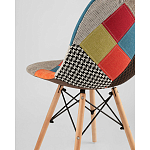 Пластиковый стул на ножках из массива бука Eames Пэчворк варинант исполнения - 3 | Loft Concept в Краснодаре