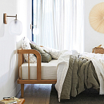 Кровать из массива дуба с пружинным блоком Mateta варинант исполнения - 8 | Loft Concept в Краснодаре